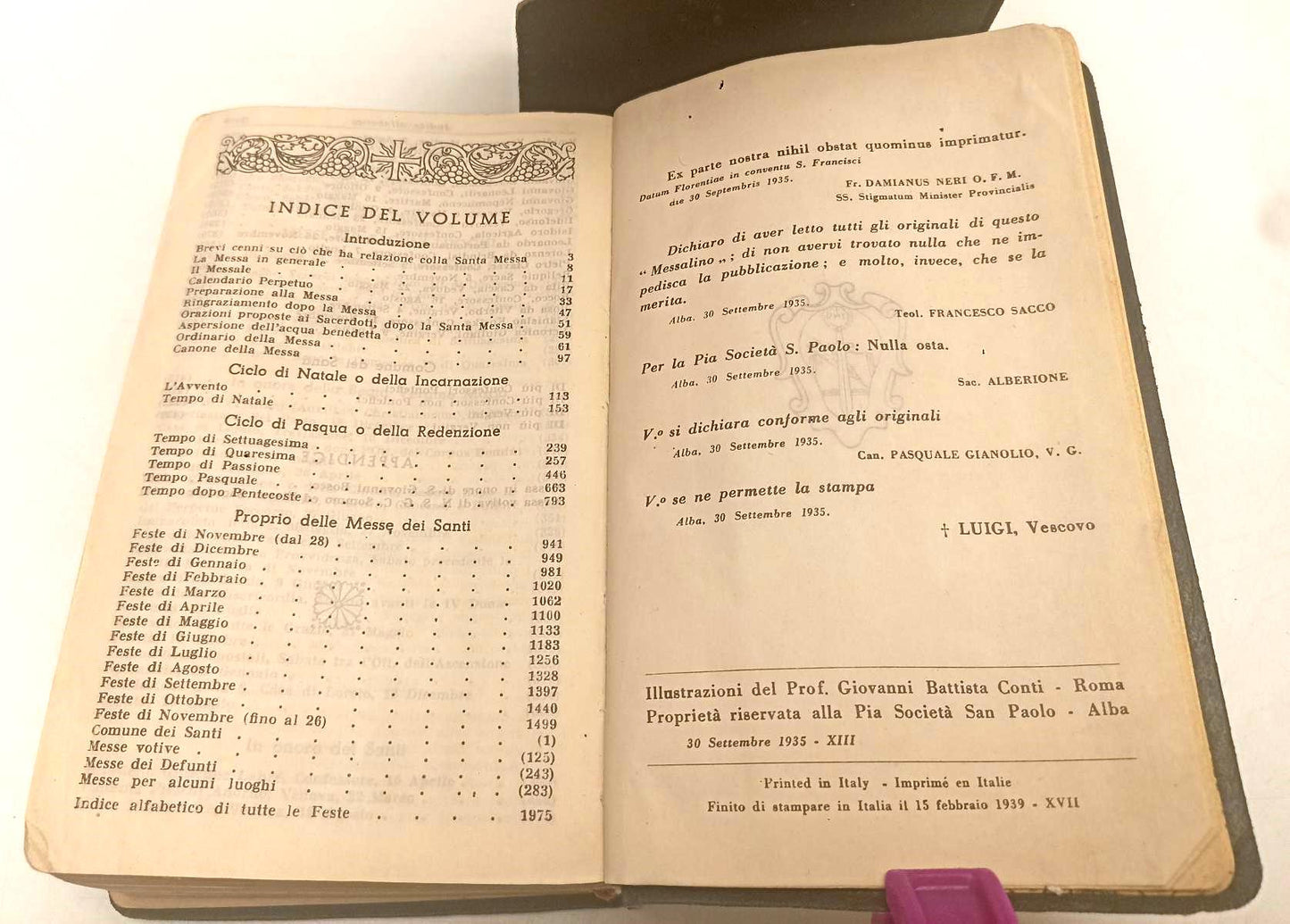 LD- MESSALE ROMANO QUOTIDIANO LATINO-ITALIANO- PIA SOCIETA' SAN PAOLO- C- XFS145