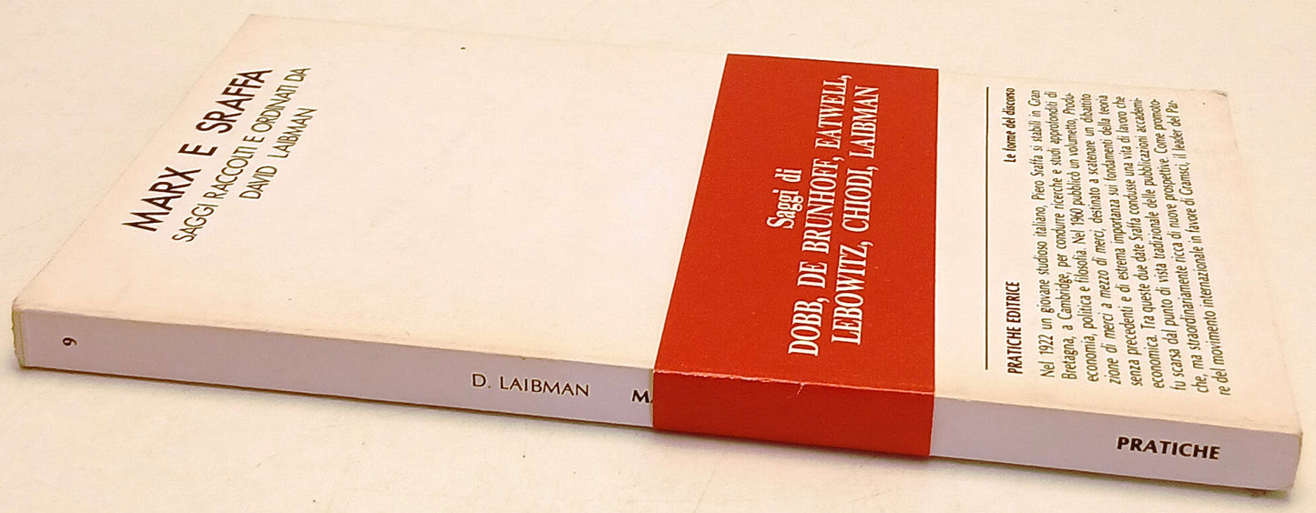 Marx e Sraffa Saggi - David Laibman- Pratiche Editrice- 1a ed.- fascetta- ZFS271