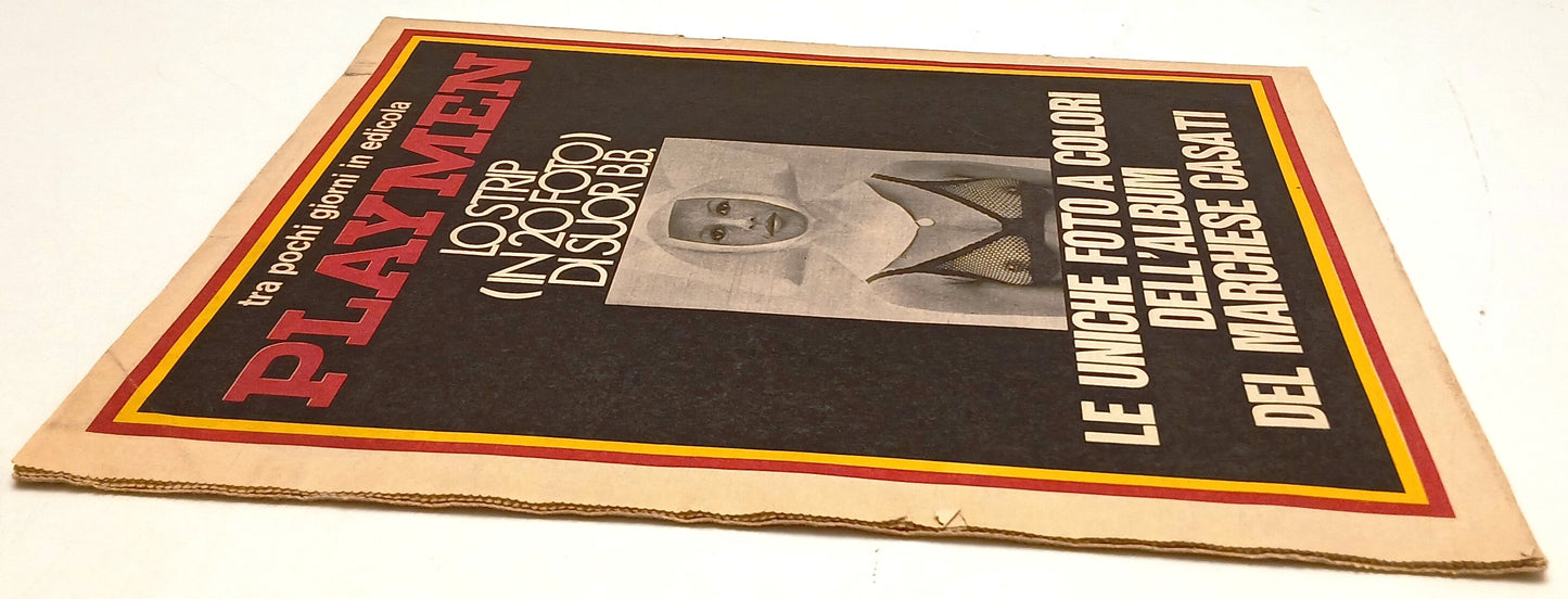 Rivista erotica Men anno V n.38 1970 Casati dossier numero 2 - Tattilo- RVSa1036