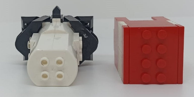 GG- LEGO ORIGINALI - MOTORE MONOROTAIA MONORAIL 9V COMPLETO COVER ROSSA - LGG1