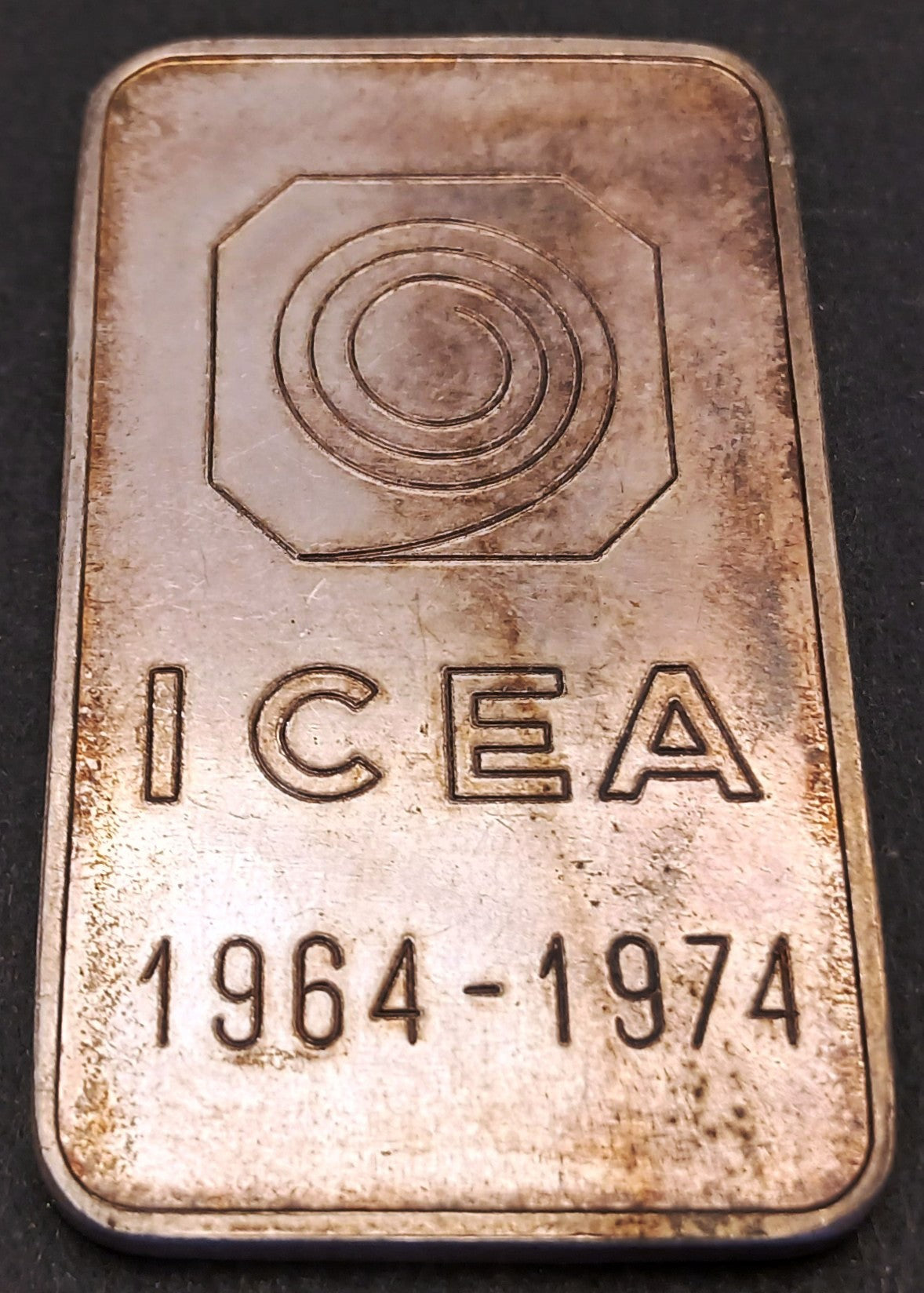 CB- Placca One Ounce Fine Silver 999, ICEA 1964-1974 - argento- GTTS257
