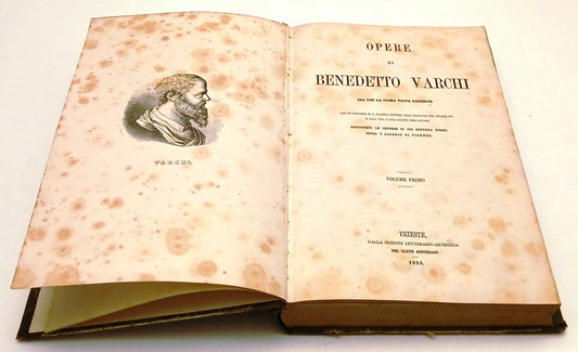 Opere di Benedetto Varchi - Gio Battista Fusini - Lloyd Austriaco - 1858- YFS907