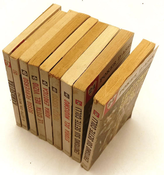 LX- LOTTO POKER D'ASSI 8 VOLUMI KAMASUTRA ROMA EROTICA NUDISMO - SABATO - B- XFS