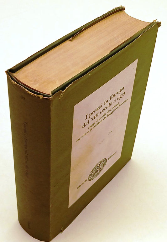 LS- I PREZZI IN EUROPA DAL XIII SECOLO A OGGI -- EINAUDI-- 1a ED.- 1967- CS- XFS