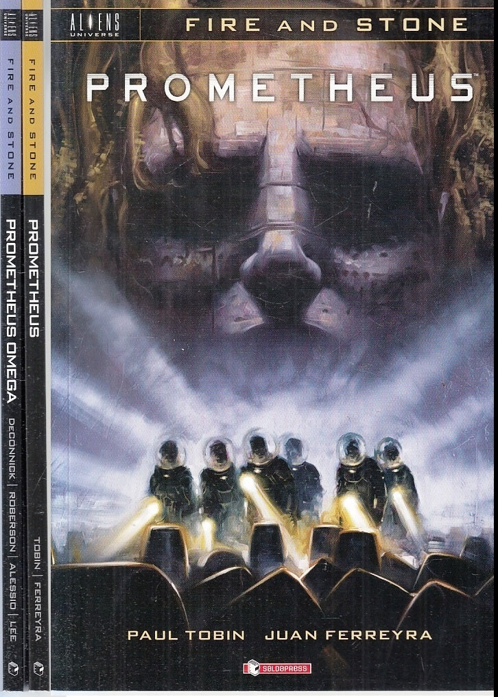 FV- ALIENS UNIVERSE FIRE AND STONE 2 VOLUMI PROMETHEUS-- SALDAPRESS- 2017-B- F23