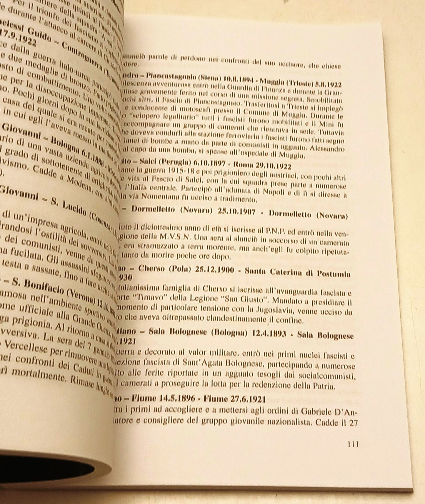 Per l'Italia I Caduti per la causa nazionale 1919-1932 Filippo Corridoni- ZFS266