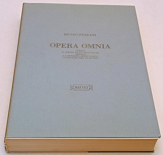 Opera Omnia dal 1920 al 1930 - Renzo Pezzani - Battei - copia 210/500 - YFS502