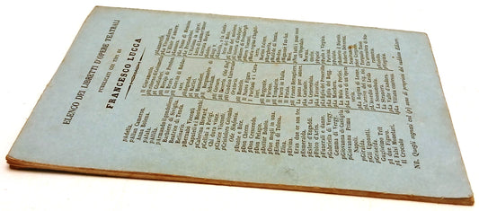 Libretto d'opera Pipele' - Berninzone De Ferrari - Lucca - con attori - RVSz138