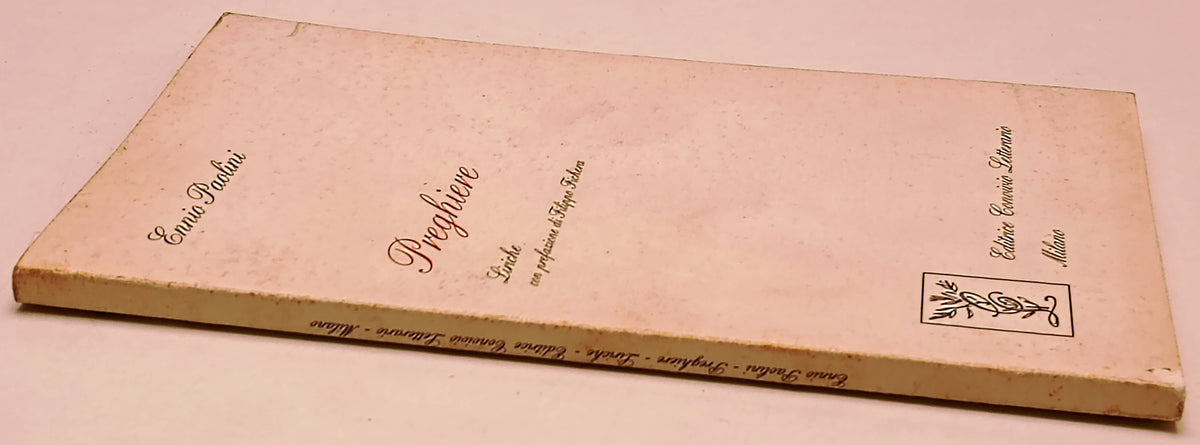 Preghiere Liriche- Ennio Paolini- Convivio Letterario- 1a ed.- autografo- XFS141
