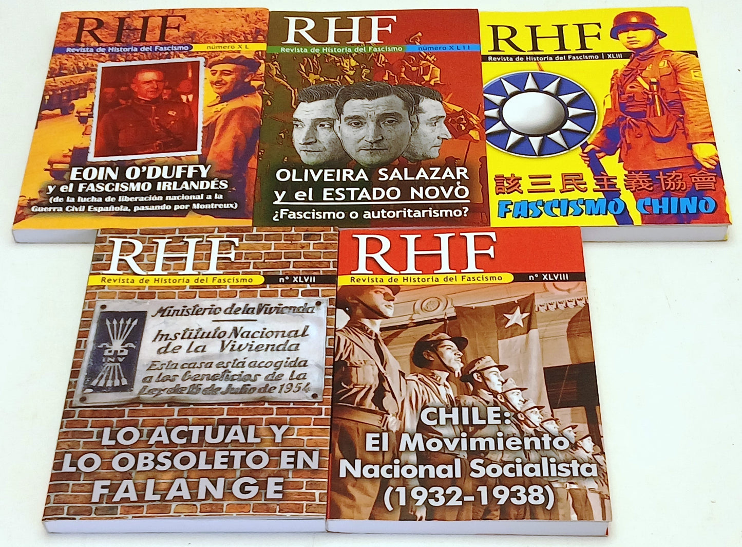 RHF Revista de Historia del Fascismo lotto 5 numeri 2015/2016 - spagnolo- ZFS263