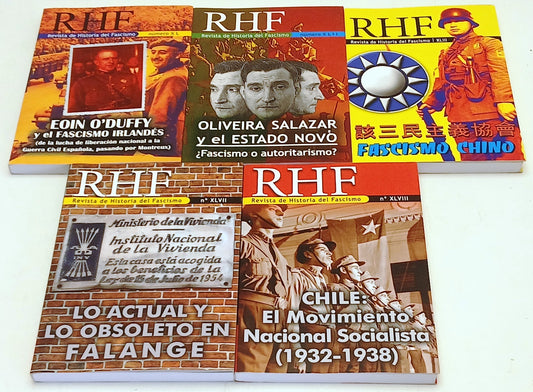 RHF Revista de Historia del Fascismo lotto 5 numeri 2015/2016 - spagnolo- ZFS263