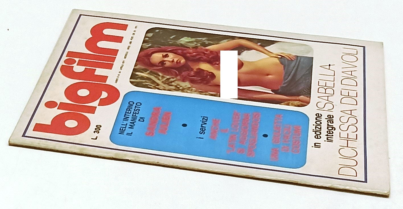 LX- RIVISTA BIGFILM N.14 1971 MANIFESTO SANDRA JULIEN ISABELLA DUCHESSA- RVSa458