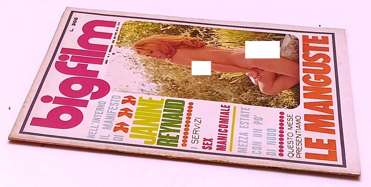 LX- RIVISTA BIGFILM N.9 1970 MANIFESTO JANINE REYNAUD LE MANGUSTE - RVSa489