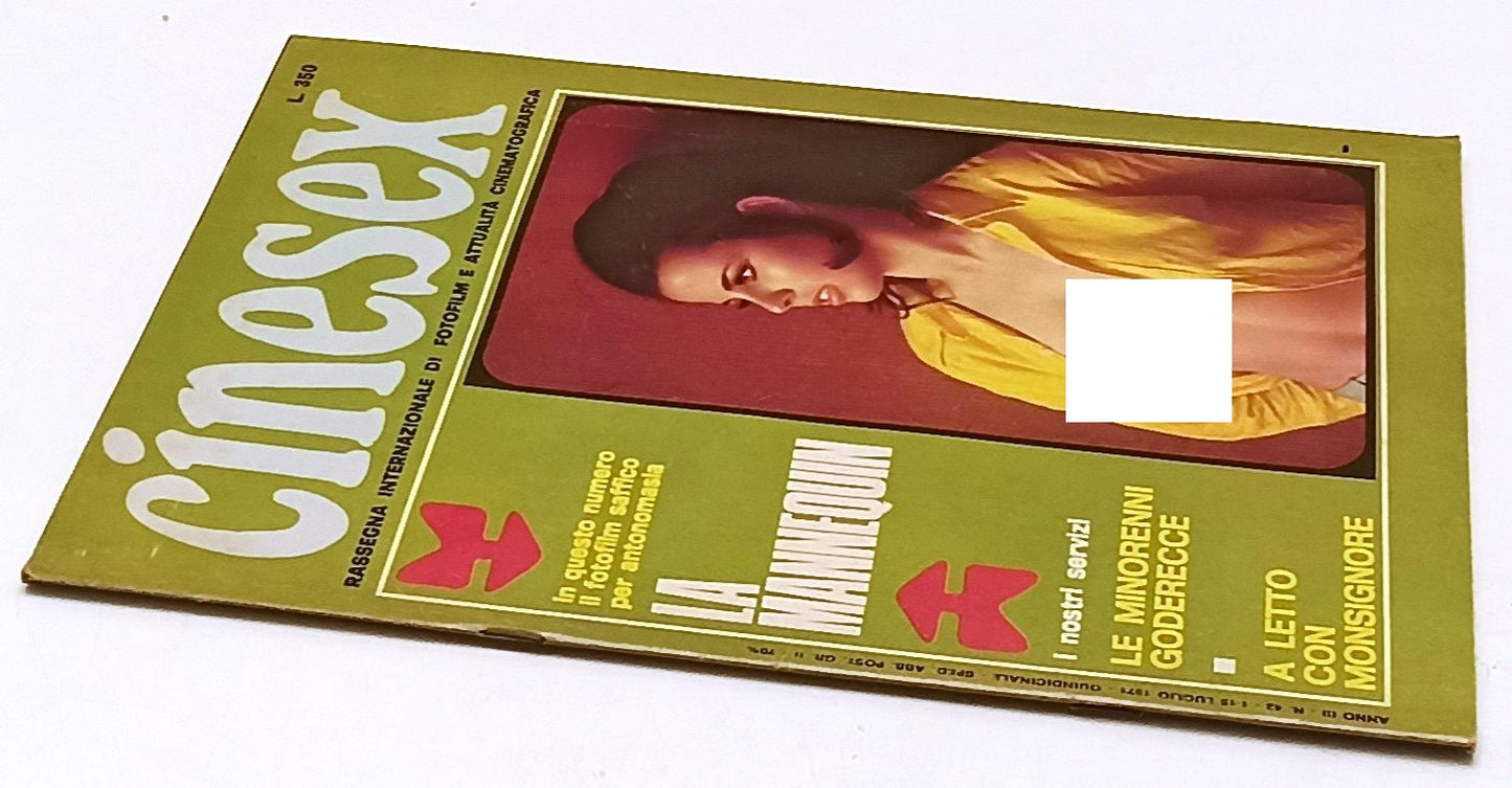LX- RIVISTA CINESEX ANNO III N.42 1971 LA MANNEQUIN - RVSa479