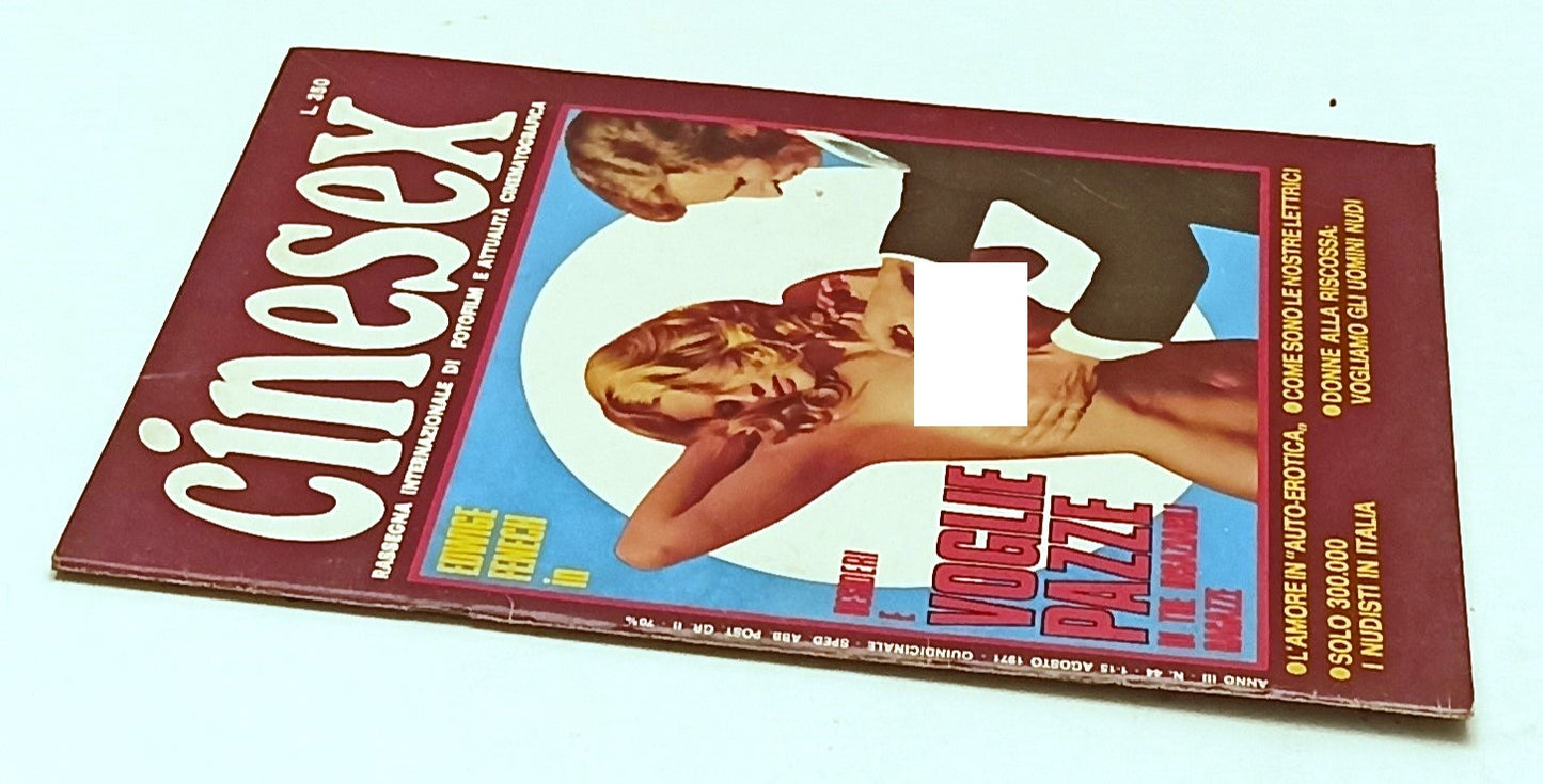 LX- RIVISTA CINESEX ANNO III N.44 1971 EDWIGE FENECH VOGLIE PAZZE - RVSa477