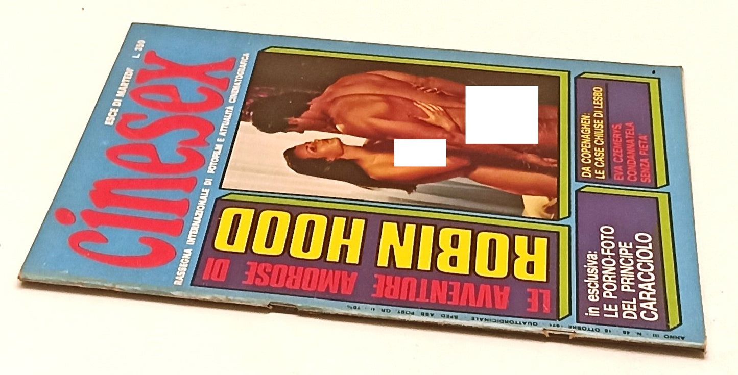 LX- RIVISTA CINESEX ANNO III N.48 1971 AVVENTURE AMOROSE DI ROBIN HOOD - RVSa476