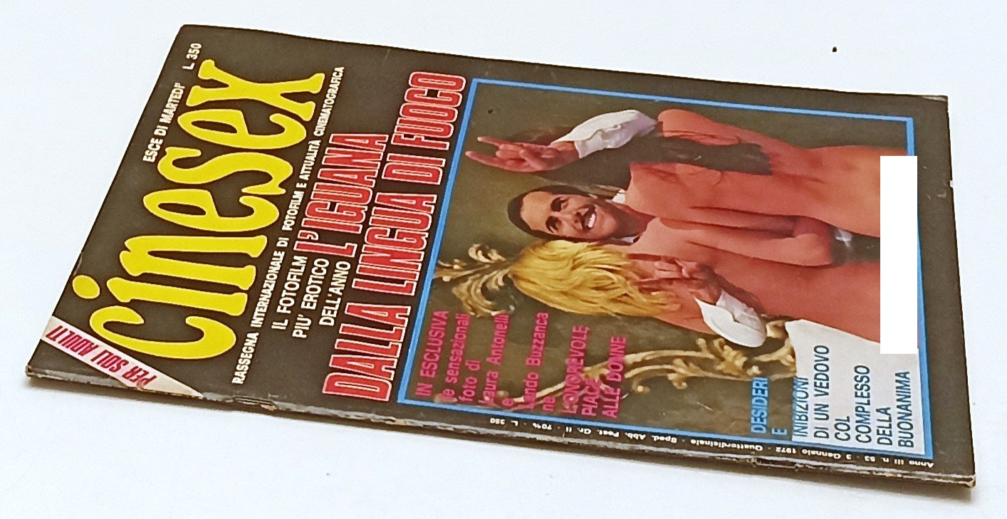 LX- RIVISTA CINESEX ANNO III N.N.53 1972 L'IGUANA DALLA LINGUA DI FUOCO- RVSa470