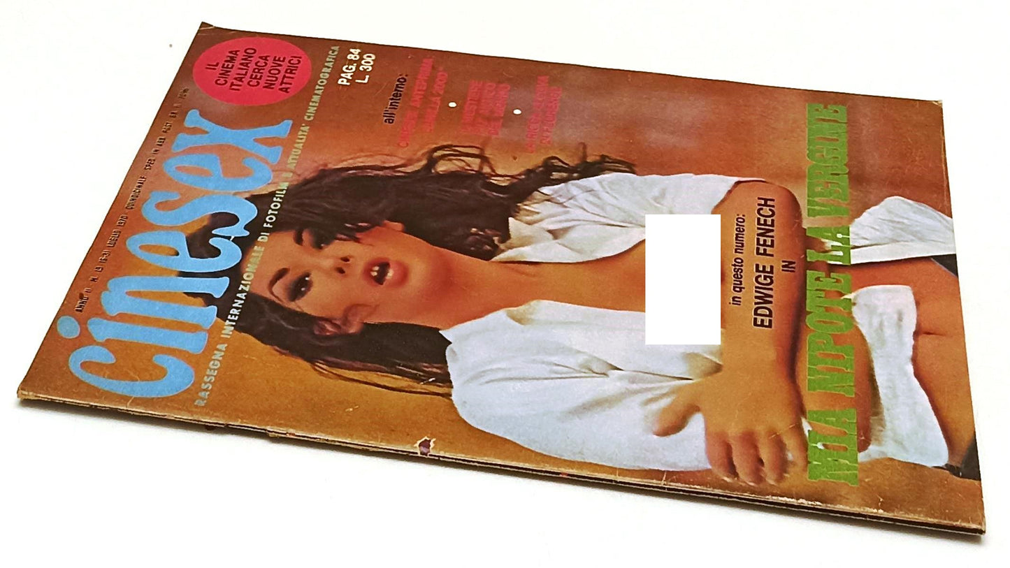 LX- RIVISTA CINESEX ANNO II N.19 LUGLIO 1970 EDWIGE FENECH MIA NIPOTE - RVSa451