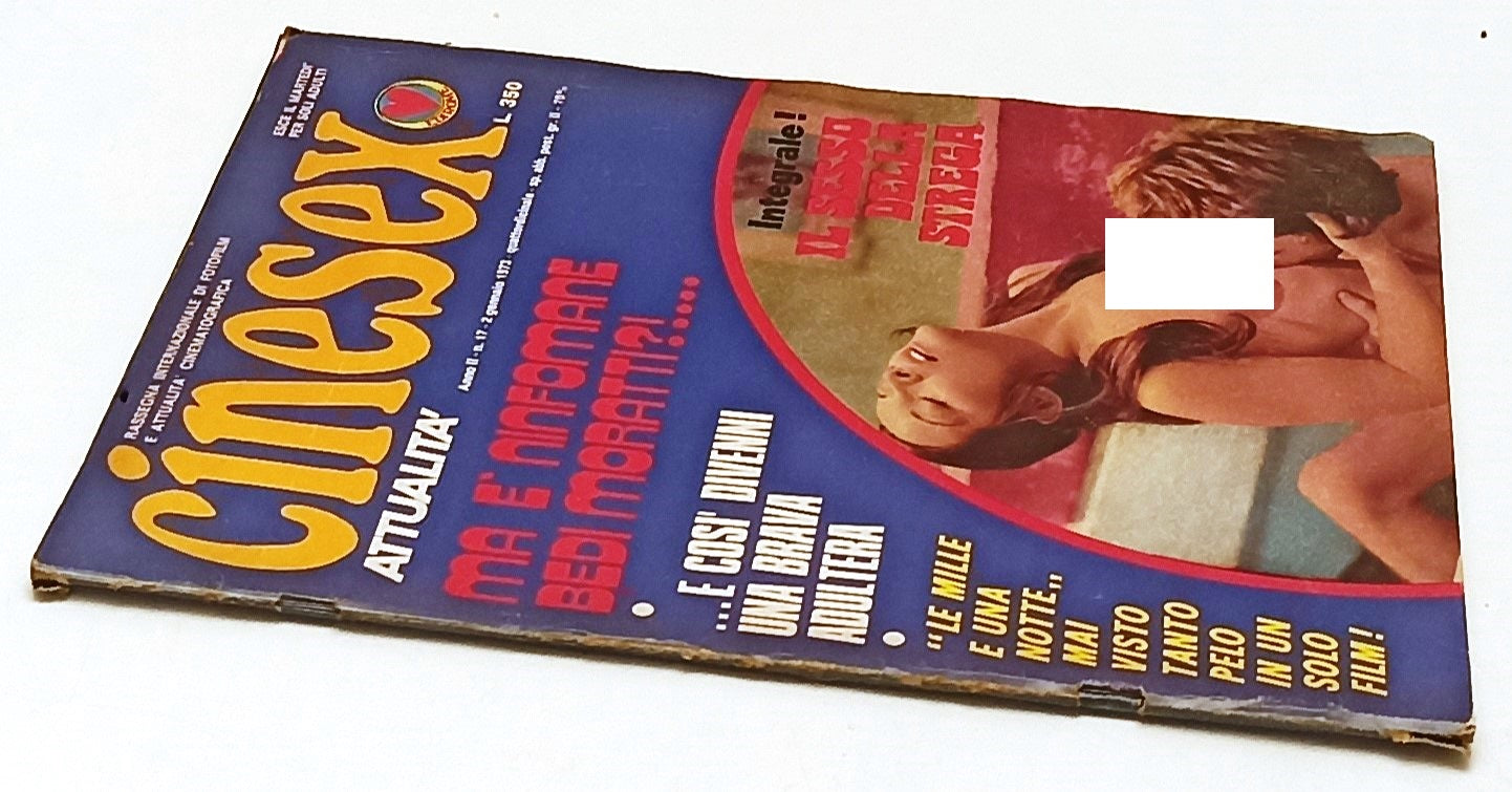 LX- RIVISTA CINESEX ATTUALITA' ANNO II N.17 1973 BEDI MORATTI - RVSa483