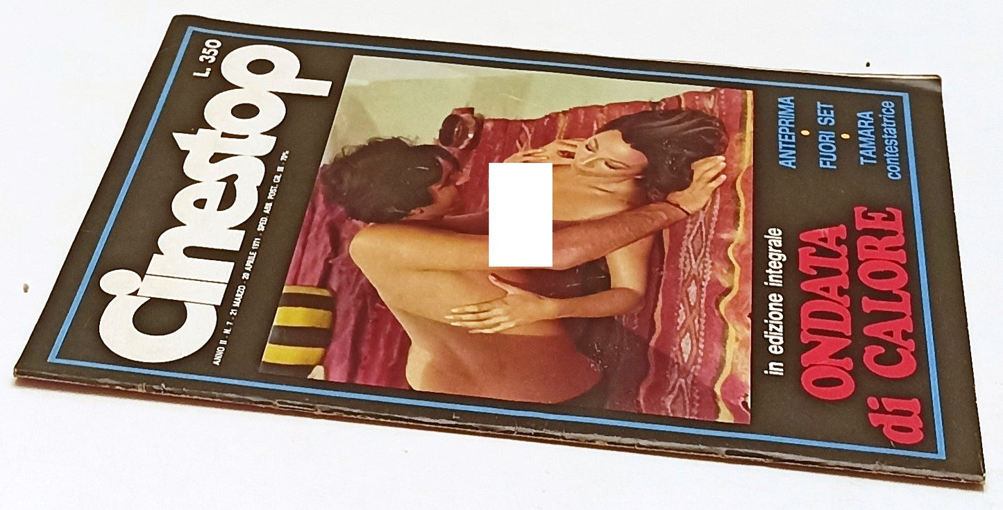 LX- RIVISTA CINESTOP ANNO II N.7 1971 ONDATA DI CALORE - RVSa490