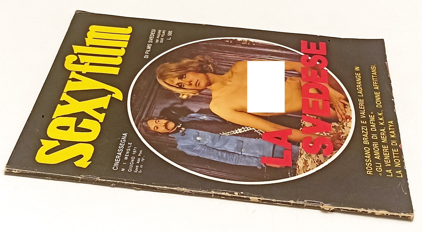 LX- RIVISTA SEXYFILM N.1 1971 CINERASSEGNA DI FILMS SVEDESI LA SVEDESE - RVSa495