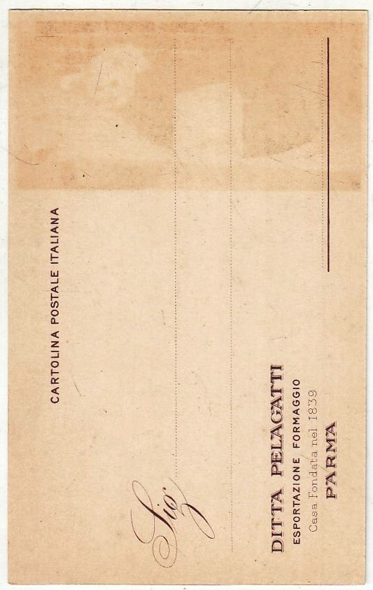 CV- CARTOLINA POSTALE - FORMAGGIO PARMIGIANO REGGIANO PELAGATTI PARMA - RVSz24