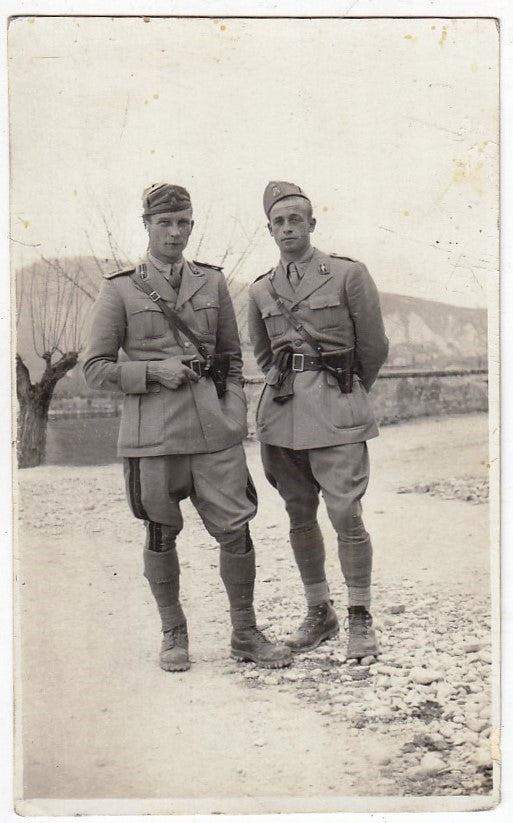 CV- CARTOLINA POSTALE - FOTO SOLDATI GUERRA MONDIALE WWI WWII - RVSz36