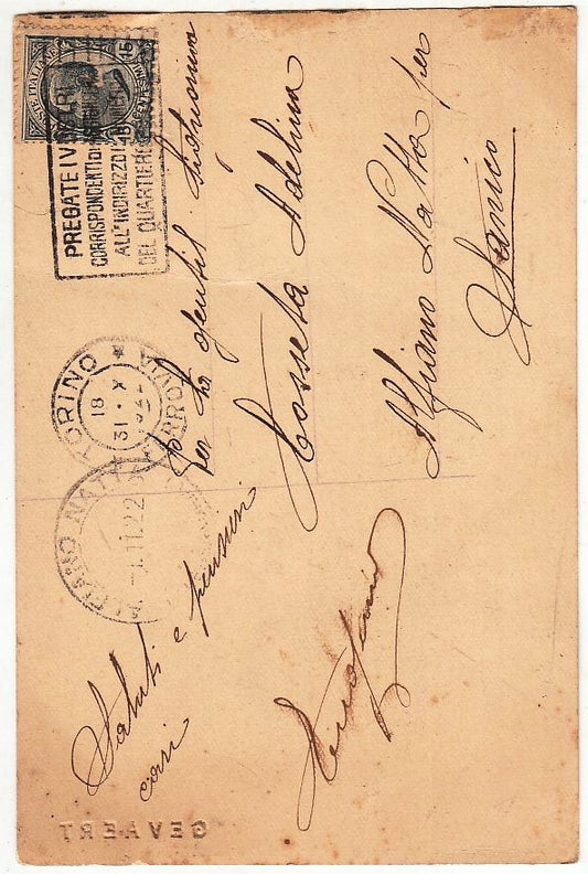 CV- CARTOLINA FOTO VOLTO DONNA - VIAGGIATA 1922 - GEVAERT - RVSz40