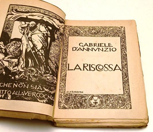 La riscossa - Gabriele D'Annunzio - Bestetti & Tumminelli- fine anni '10- ZFS130