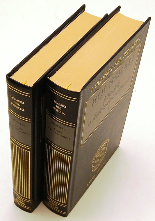 Emilio e dell'educazione 2 voll - Rousseau - Fabbri Classici del pensiero - XFS