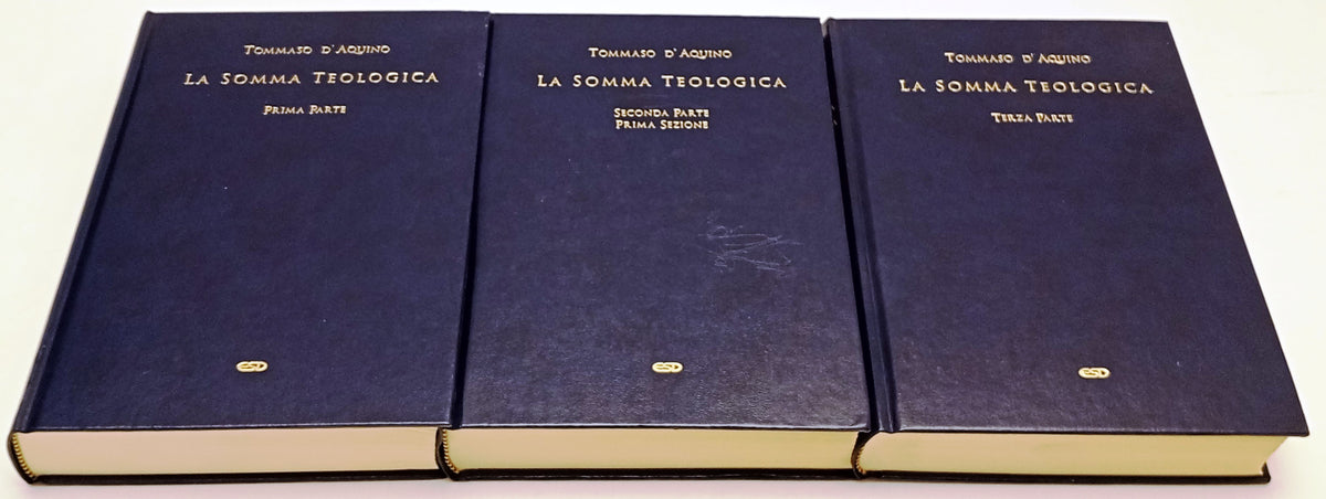 La somma teologica 3 volumi- Tommaso D'Aquino- Edizioni Studio Domenicano-YFS641