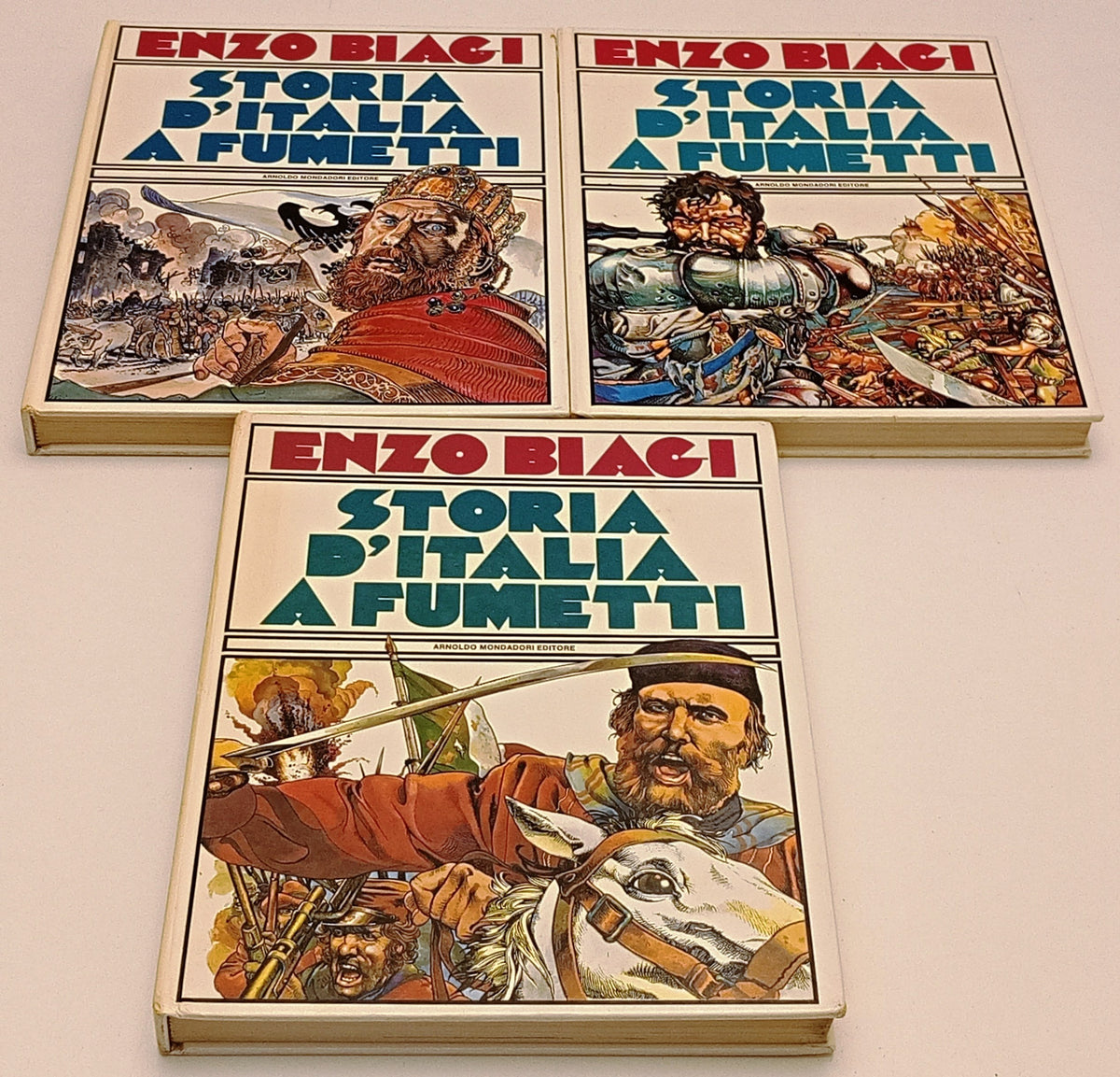 Storia d'Italia a Fumetti 3 volumi - Enzo Biagi - Mondadori - a fumetti - L26