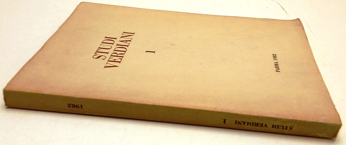 Studi Verdiani 1 - La Nzionale Istituto di Studi Verdiani Parma - 1982 - WPR