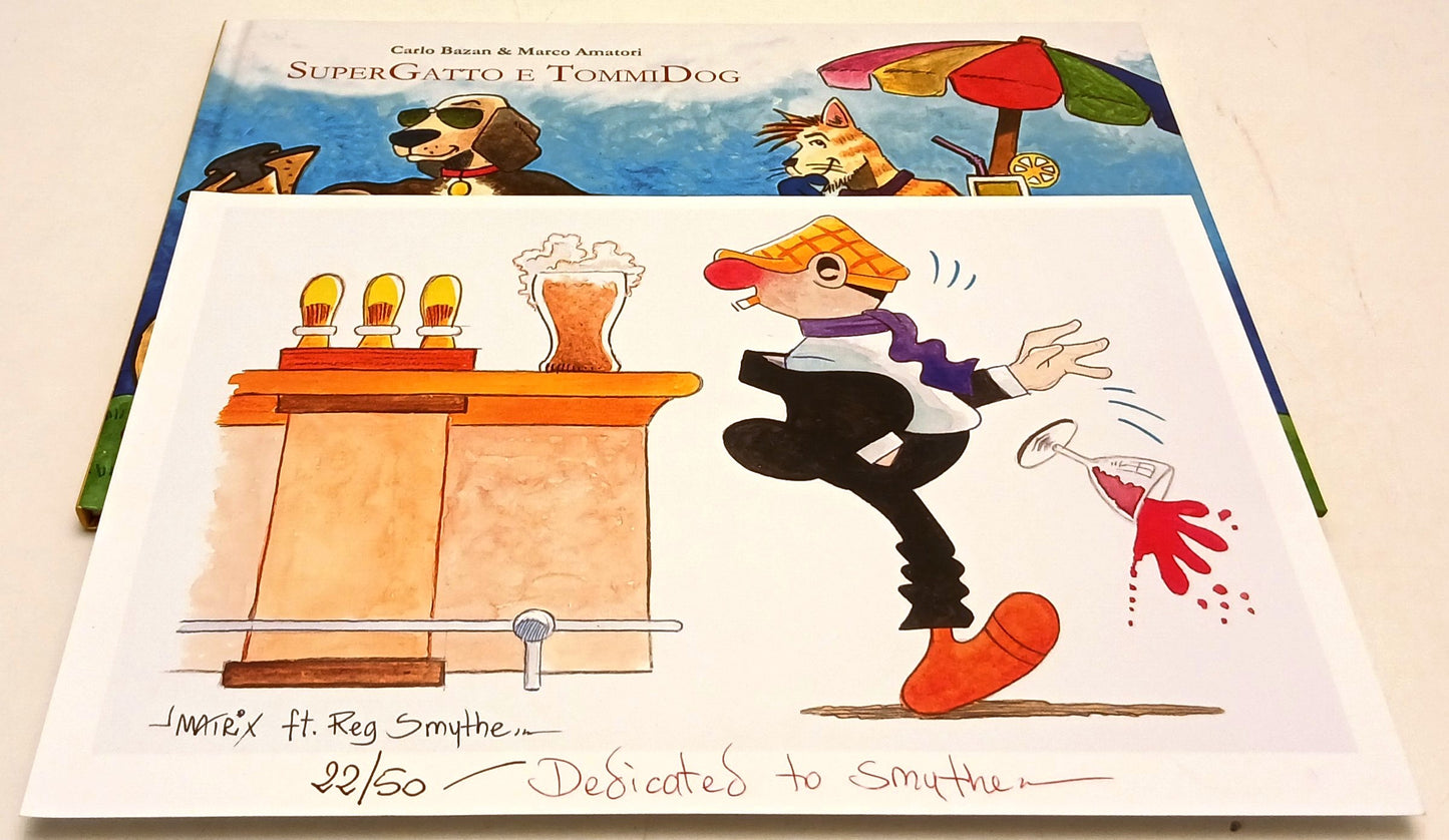 SuperGatto e TommyDog - Bazan Amatori - Segni d'Autore - stampa omaggio - B26