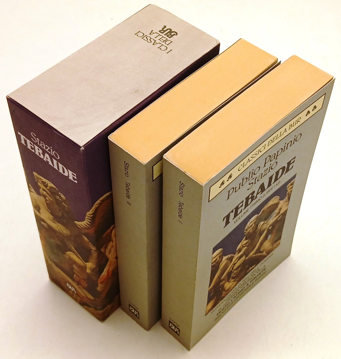 LN- TEBAIDE 2 VOLUMI - PUBLIO PAPINIO STAZIO- RIZZOLI- BUR- 1a ED.- 1998- B- XFS