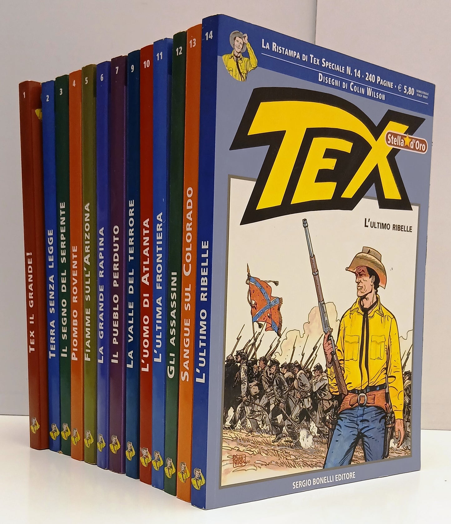 FB- TEX STELLA D'ORO 1/14 (manca 8) RISTAMPA TEXONE SPECIALE-- BONELLI-- B- N25
