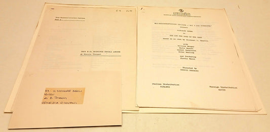 Cartella stampa film Tex e il signore degli abissi - Giuliano Gemma - RVSa846