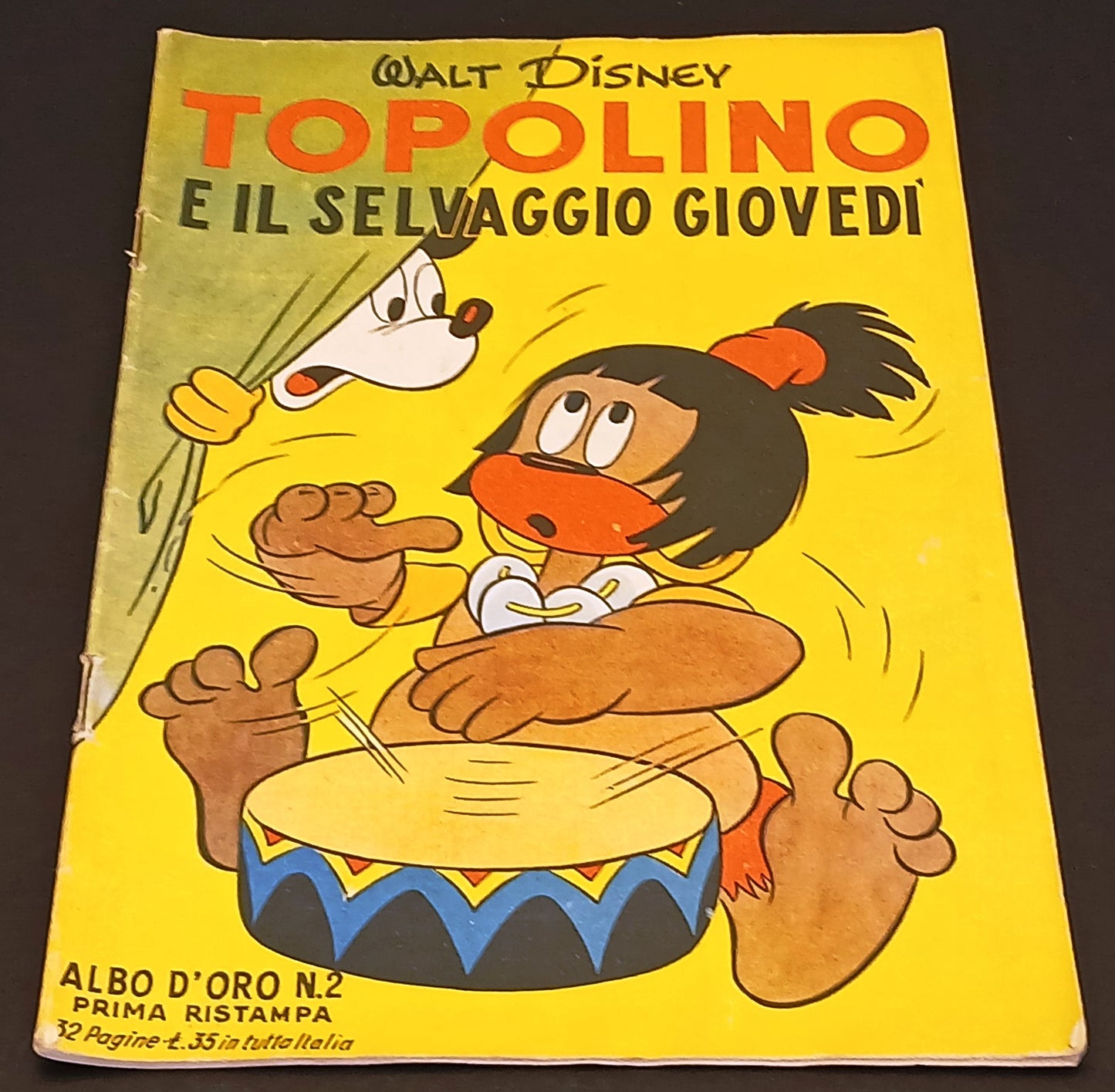 Albo d'oro n.2 Topolino e il selvaggio giovedi' - Mondadori- prima ristampa- H26