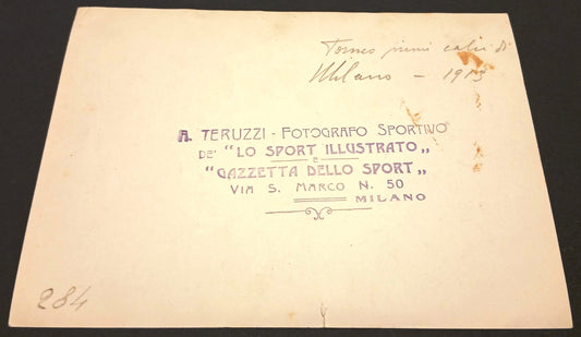 CV- Fotografia Torneo primi calci di Milano 1913 - RVSz159