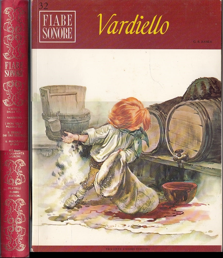 LB- FIABE SONORE CARPETTA BOTTONI 8 LIBRI + DISCO -- FABBRI--- 1966- B- YFS693