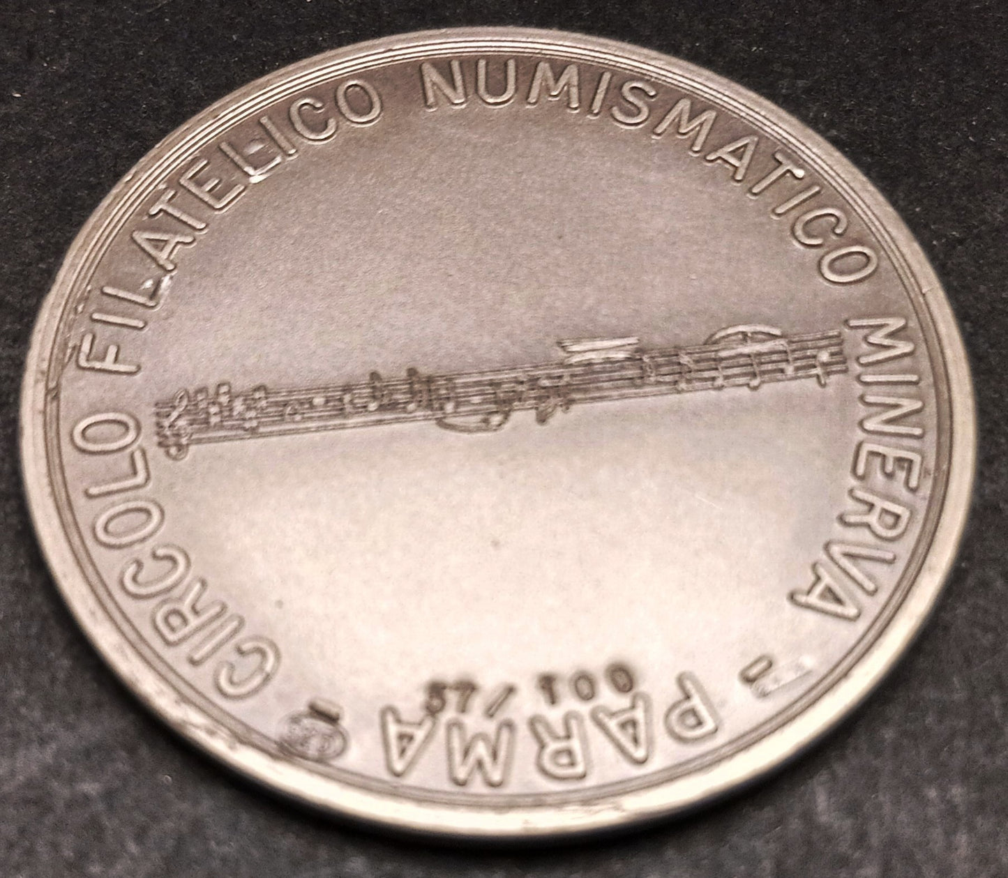 CB- Medaglia Giuseppe Verdi Circolo Numismatico Minerva Parma - argento- GTTS178