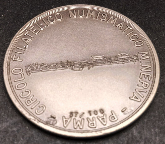 CB- Medaglia Giuseppe Verdi Circolo Numismatico Minerva Parma - argento- GTTS178