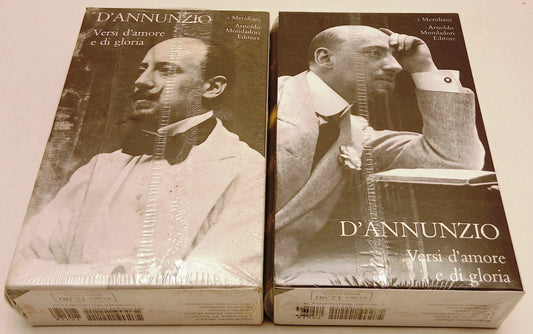 LN- VERSI D'AMORE E DI GLORIA 1/2 - D'ANNUNZIO- MONDADORI- MERIDIANI TV SEC- XFS