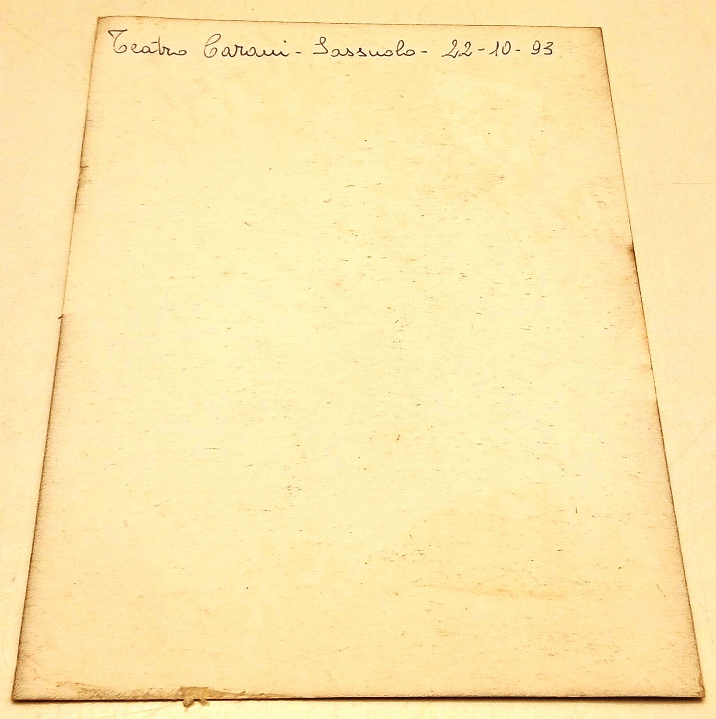 CV- Fotografia autografo Ivo Vinco basso - Teatro Carani Sassuolo - RVSz129