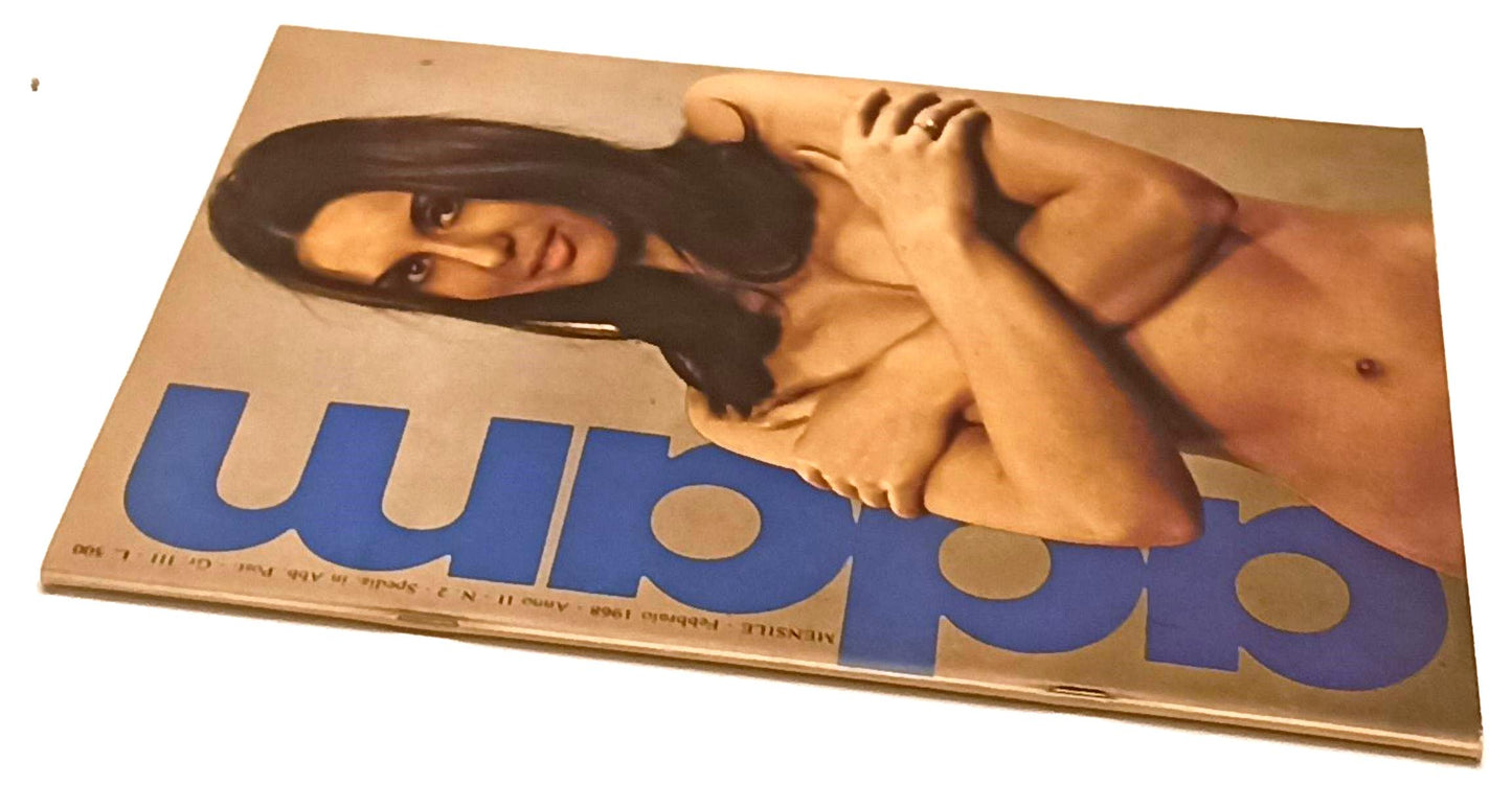 LX- RIVISTA EROTICA ADAM MENSILE ANNO II N.2 1968 CON POSTER - RVSa391