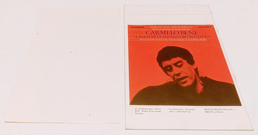 LT- PROGRAMMA + LOCANDINA TEATRO ALLA SCALA CARMELO BENE L'ADELCHI 1984- RVSa506