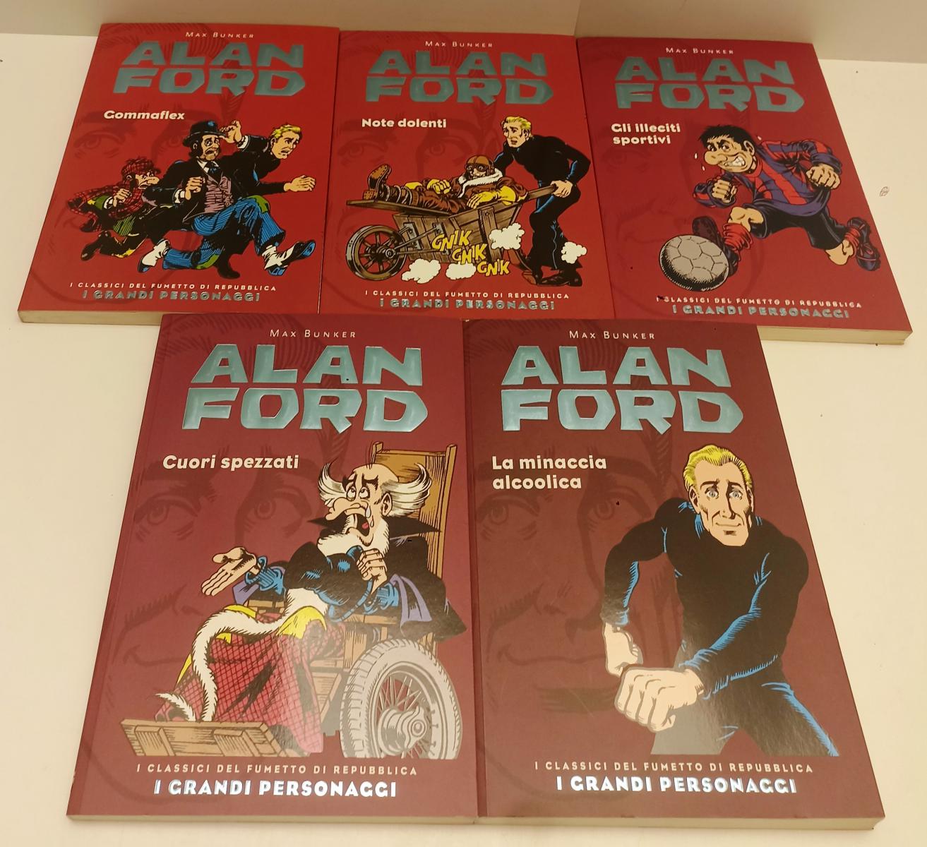 FC- ALAN FORD 1/5 COMPLETA- MAX BUNKER- FUMETTI REPUBBLICA GRANDI PERSONAGGI A25