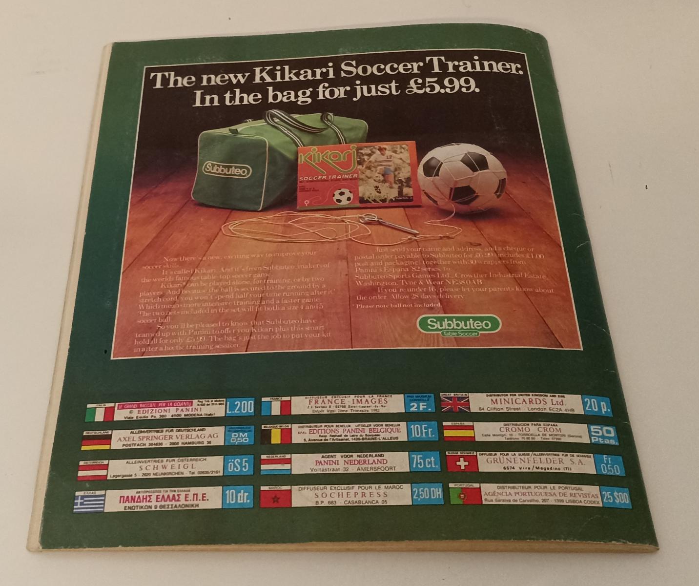 AA- ALBUM CALCIATORI ESPANA 82 WORLD CUP 189 FIGURINE - PANINI - LBM14