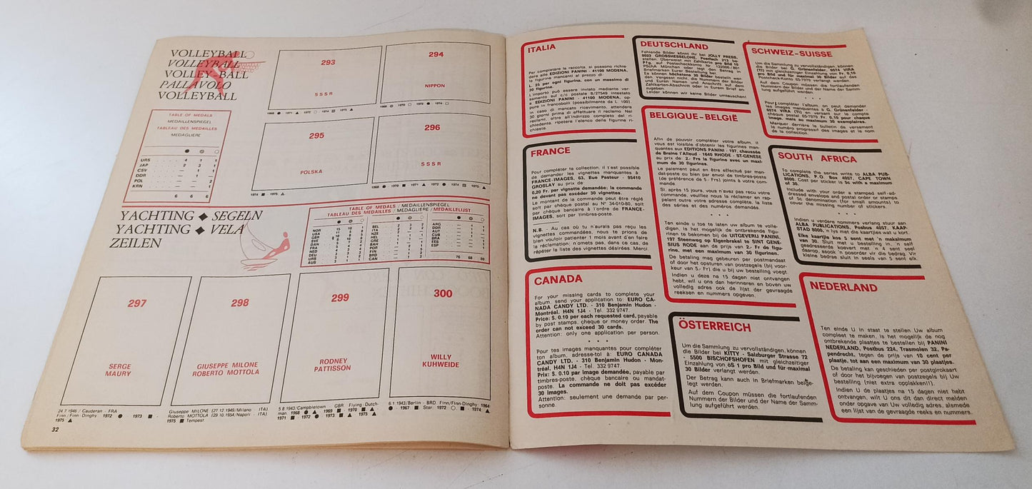 AA- ALBUM MONTREAL GIOCHI OLIMPICI OLYMPIC GAMES 76 PANINI SEMIVUOTO 1976 - LBM9