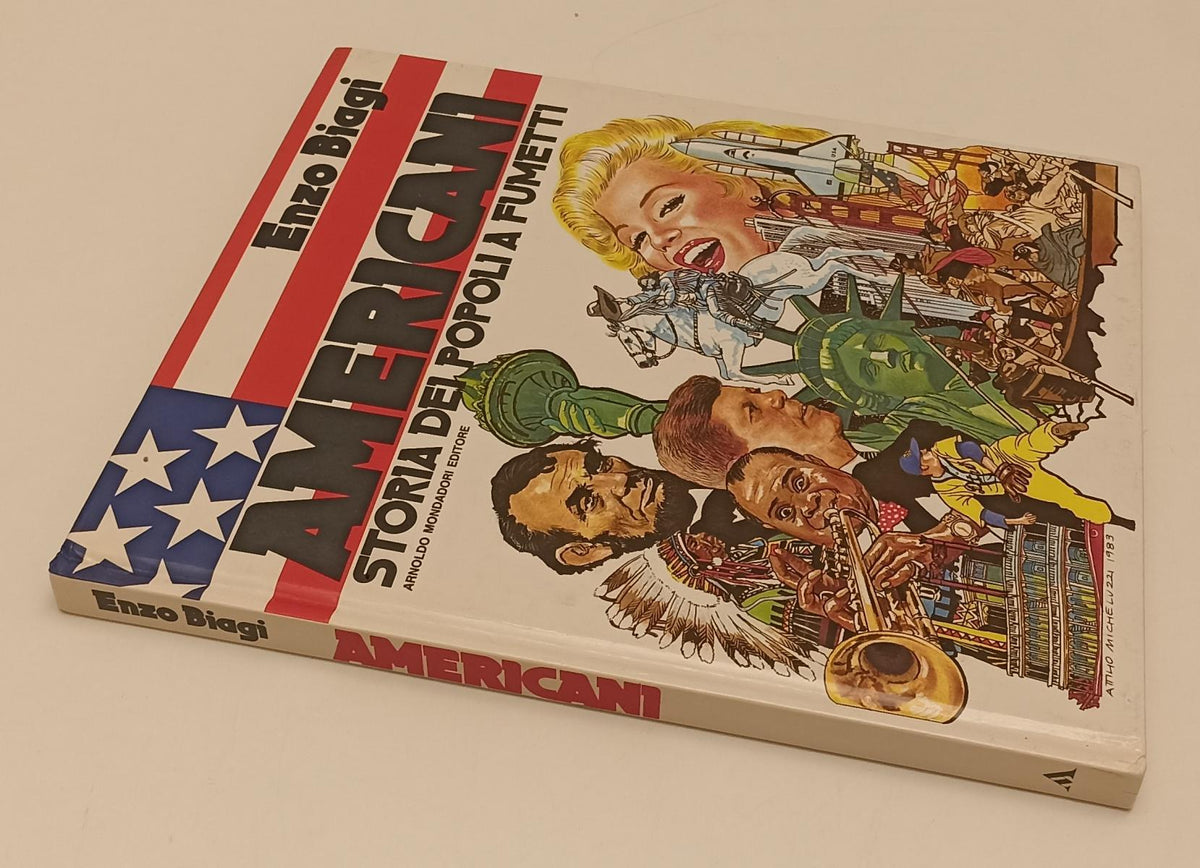 FV- AMERICANI STORIA DEI POPOLI A FUMETTI - ENZO BIAGI - MONDADORI- 1983- C- D24